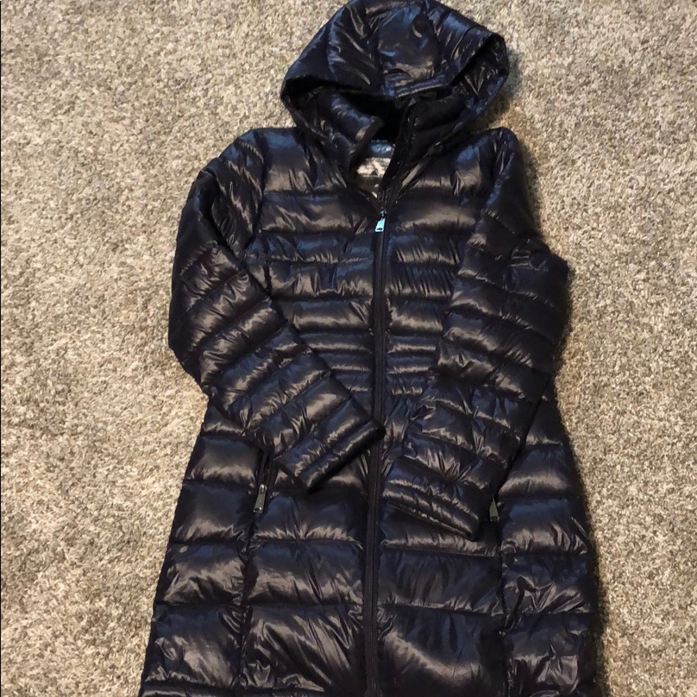 Andrew Marc Purple Puffer Jacket!